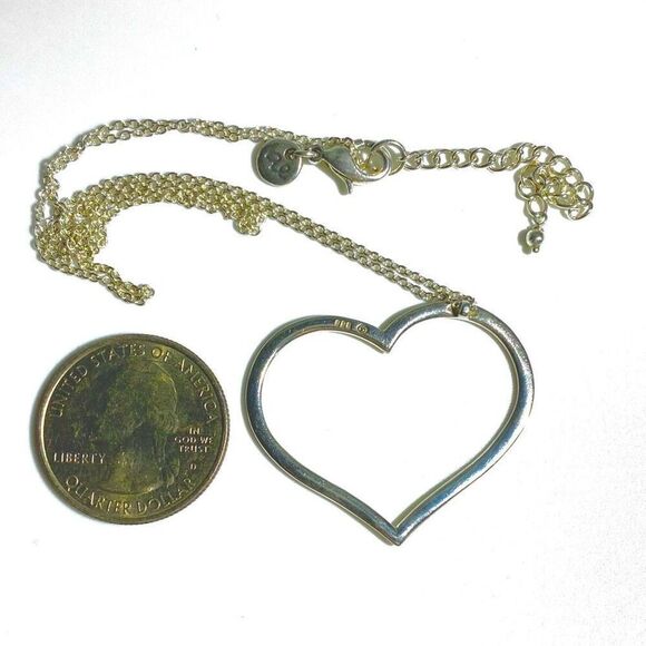 AEG# Sterling 925 Silver Heart pendant & Sterling Chain - Picture 9 of 10